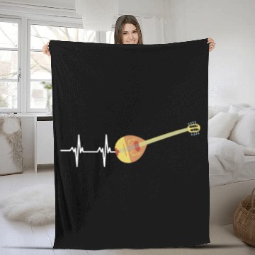 Discover Irish Bouzouki Instrument Greek Fleece Blankets