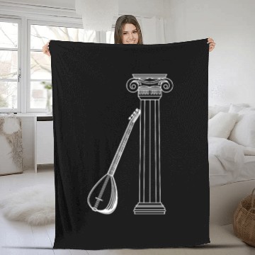 Discover Irish Bouzouki Instrument Greek Fleece Blankets