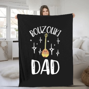 Discover Irish Bouzouki Instrument Greek Fleece Blankets