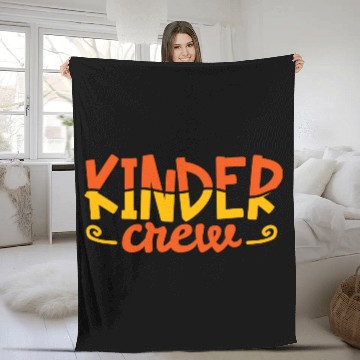 Discover Kindergarten Teacher Student Back to School stars Fleece Blankets