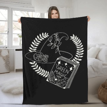 Discover Green Magic Plants Fleece Blankets