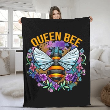 Discover Queen Bee Gardening Fleece Blankets