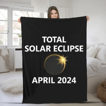 Discover Solar Eclipse 2024 Kentucky Oklahoma Michigan City Fleece Blankets