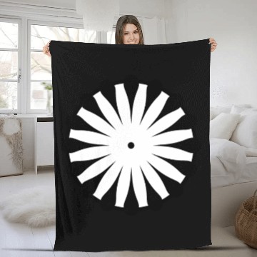 Discover CIRCLE WITH POINT Fleece Blankets