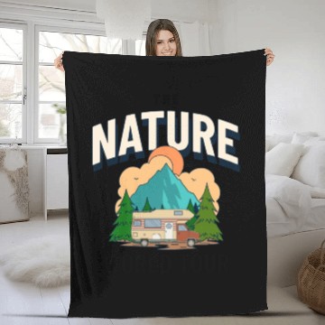 Discover Rv World Tour Nature Is Calling Fleece Blankets