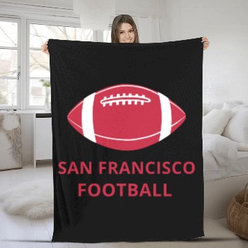Discover San Francisco Football Fleece Blankets