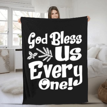 Discover A Christmas Carol Charles Dickens God Bless Us Fleece Blankets