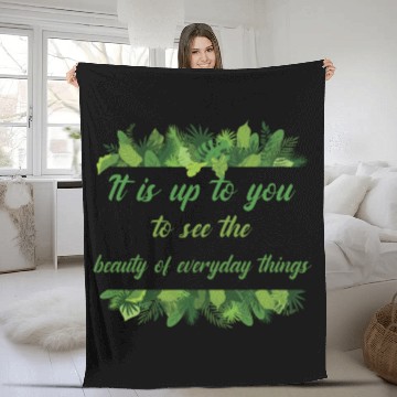 Discover Nature travel Fleece Blankets