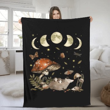 Discover Possum Opossum Lover Owner Cottagecore Goblincore Fleece Blankets