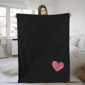 Discover big sister 2024 Fleece Blankets
