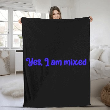 Discover Yes I am mixed ethnically ambiguous babes summer Fleece Blankets