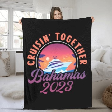 Discover Cruisin Together Bahamas 2023 Fleece Blankets
