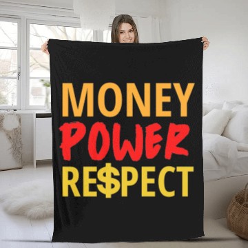 Discover Money Power Respect Fleece Blankets