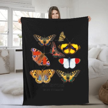 Discover Butterflies in my stomach Fleece Blankets