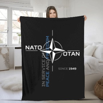 Discover Peace And Freedom Otan Nato Fleece Blankets
