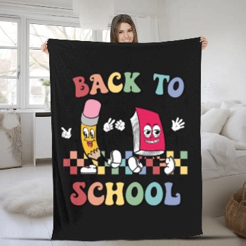 Discover back to school,going back to school,first day Fleece Blankets