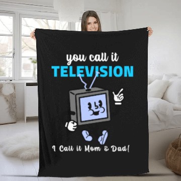 Discover TV Was My Mom and Dad Fleece Blankets