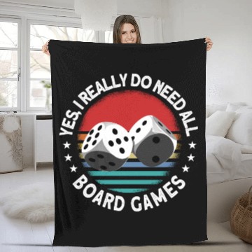 Discover Yes I Really Do Need All Board Games Board Game Fleece Blankets
