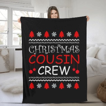 Discover Matching Family Christmas Cousin Crew Fleece Blankets