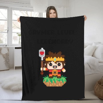 Discover Gaymer Level Legendary Fleece Blankets