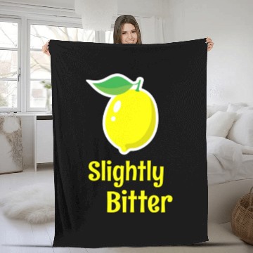 Discover Slightly Bitter Lemon Fruit Fleece Blankets