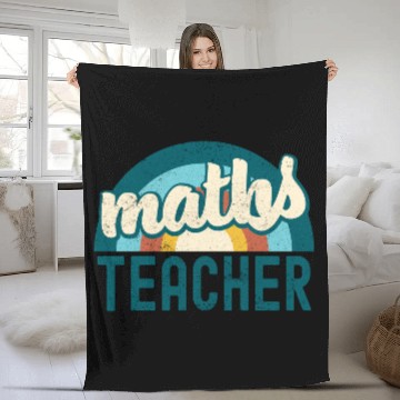 Discover Math Teacher perfect gift for back to school Fleece Blankets