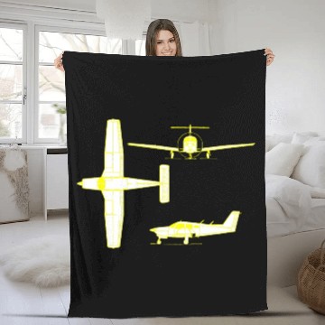 Discover Piper PA 32 260 6 Cherokee Six Fleece Blankets