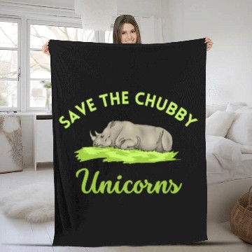 Discover Save The Chubby Rhinos Save The Rhinos Sleeping Fleece Blankets