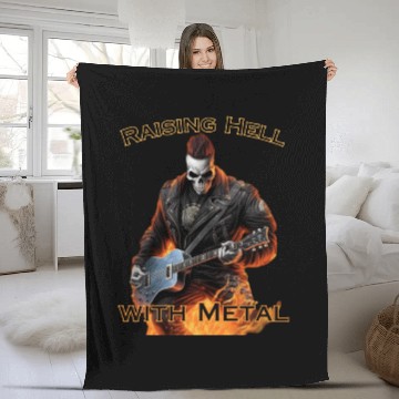 Discover Raising Hell with Metal Fleece Blankets