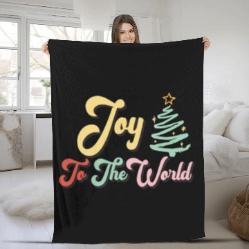 Discover Joy to the world nostalgia trending Fleece Blankets