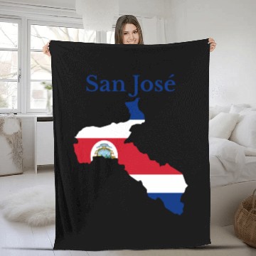 Discover San Jose Province Costa Rica Fleece Blankets