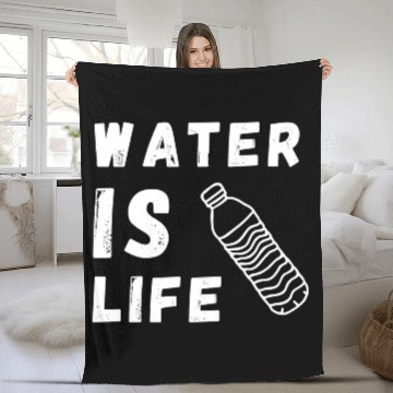 Discover Water Is Life Save Water Save The Planet Earth Fleece Blankets