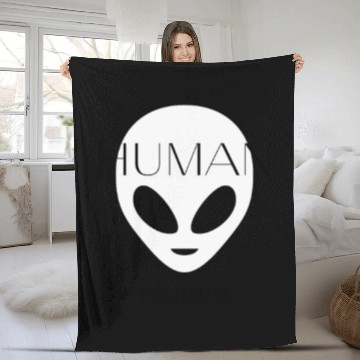 Discover Human Perhaps... Maybe I am . . Maybe I'm not Fleece Blankets
