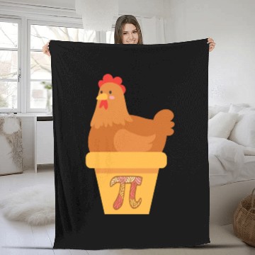 Discover Chicken Pot Pi Celebrate Pi Day And Home Cooking Fleece Blankets