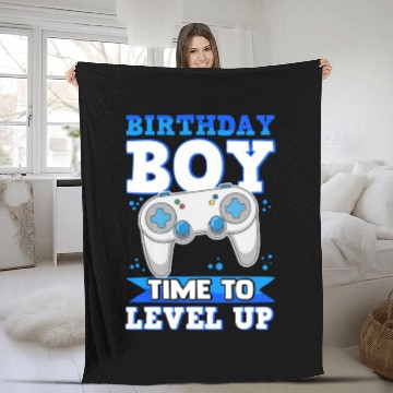 Discover Gaming Gamer Video Games Birthday Boy Fleece Blankets