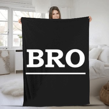 Discover Bold Brotherhood Text Design Fleece Blankets