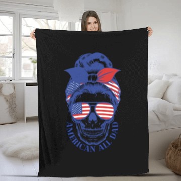Discover American Dad Fleece Blankets, Retro American Dad Fleece Blankets,