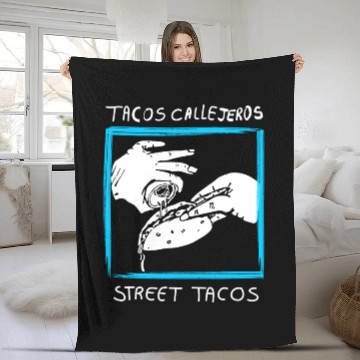 Discover Street Tacos Tacos Callejeros Fleece Blankets