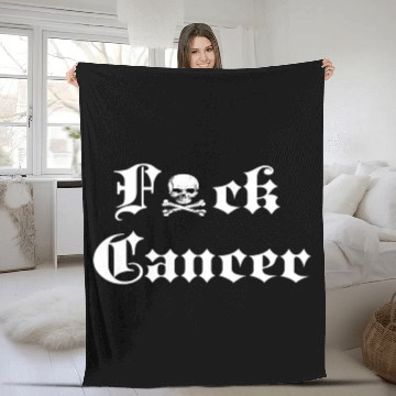 Discover Fuck Cancer Cancer Awareness Fleece Blankets