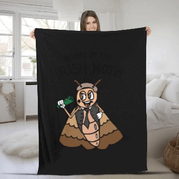 Discover Beware of the Irish Moth / Mob Fleece Blankets