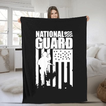 Discover American Flag National Guard National Guard Fleece Blankets