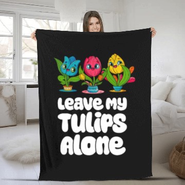 Discover Tulip Gardening Cute Fleece Blankets