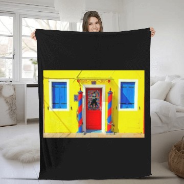 Discover Windows of Venice Italy 1879 Fleece Blankets