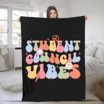 Discover Student Council Vibes, Back To School Fleece Blankets