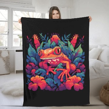 Discover Wild Poison Frog Goth Goblincore Fairycore Gothic Fleece Blankets