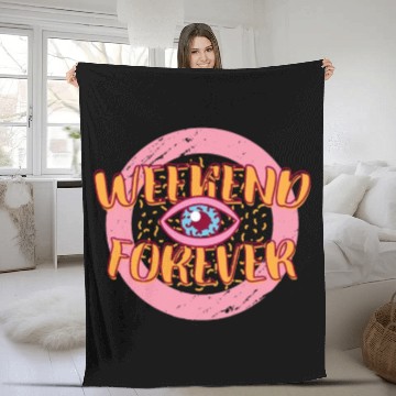 Discover Retro 80s Weekend Forever Fleece Blankets