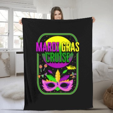 Discover Mardi Gras Fleur De Lis Fleece Blankets, Mardi Gras Cruise