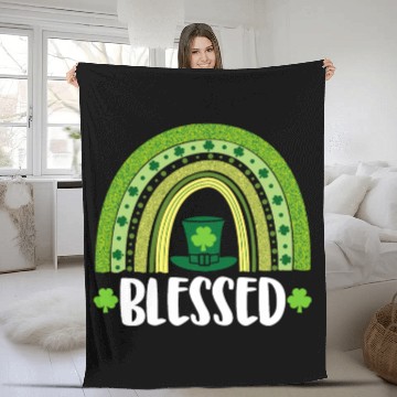 Discover Blessed St Patricks Fleece Blankets