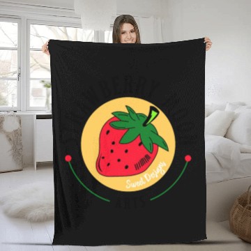 Discover Strawberry Moon Arts, sweet designs Fleece Blankets