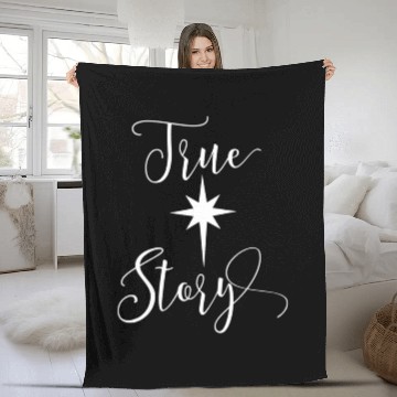 Discover True Story The Star Of Bethlehem Jesus Wise Fleece Blankets